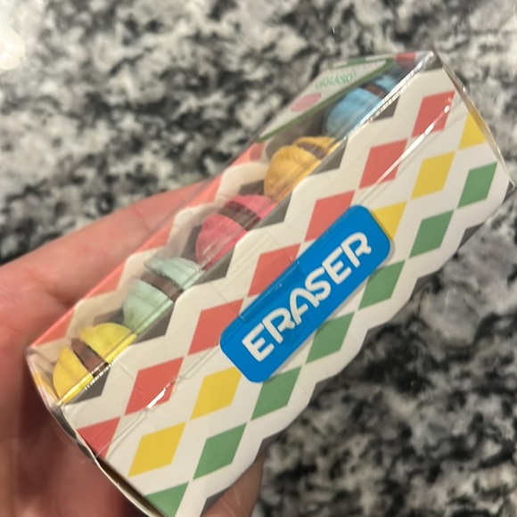 French Macarons Erasers Five in the box New - Picture 4 of 5